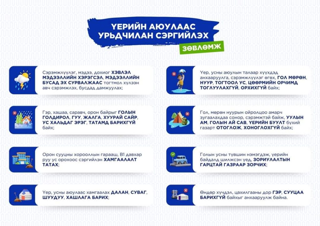 ЦАГ АГААРЫН СЭРЭМЖЛҮҮЛЭГ МЭДЭЭ